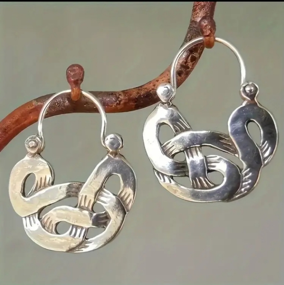 Elegant Silver Hoop Earrings